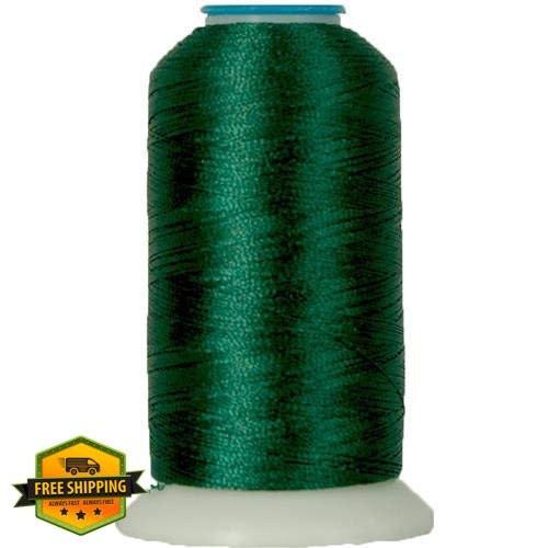 Threadart Polyester Machine Embroidery Thread Spool 1000M Green Bay