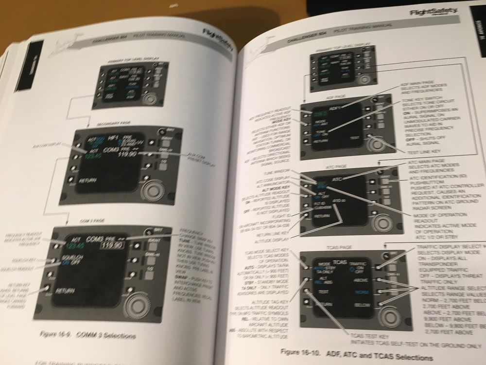 Bombardier Challenger CL-604 Pilot Training Manual