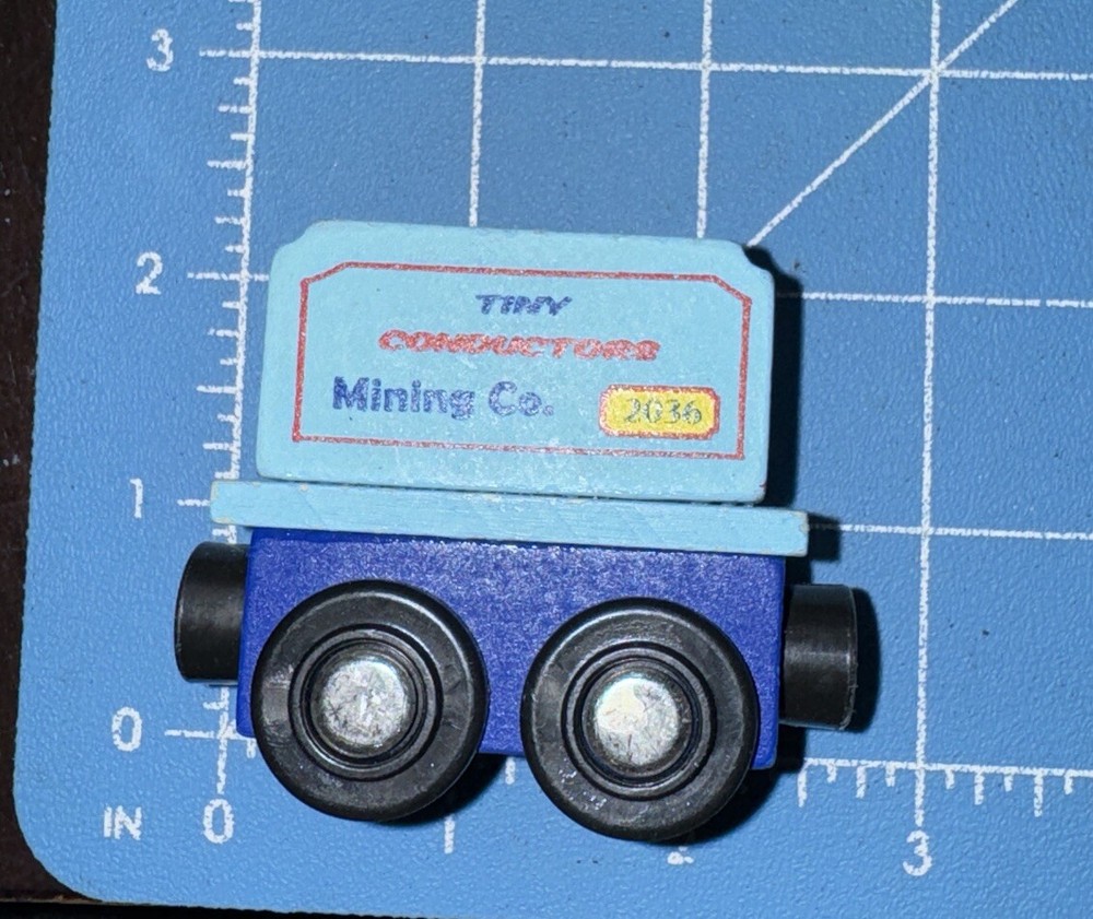 Tiny Conductors Wooden Train Mining Company Car 2036