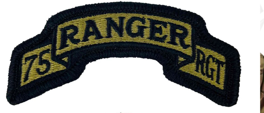 1 US Army Hook 75th Ranger Regiment Scroll Patch Camouflage OCP 4G2