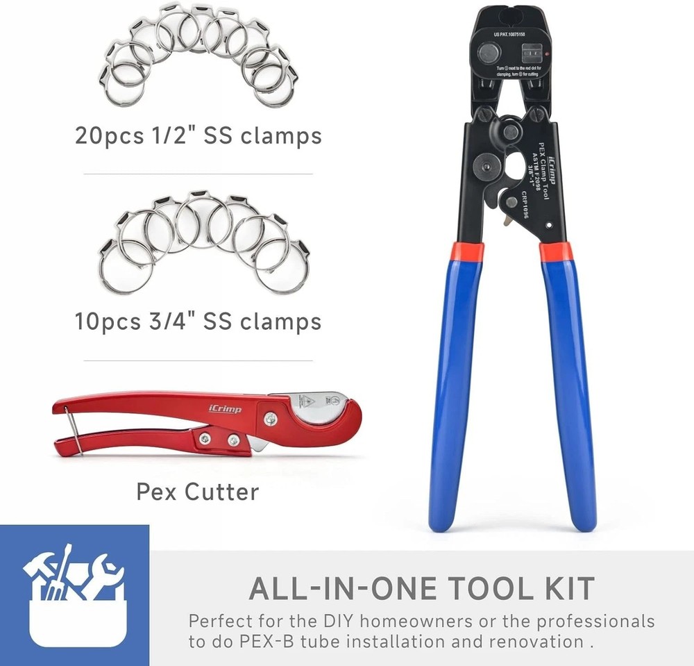 Universal PEX Cinch Tool with Removing Function