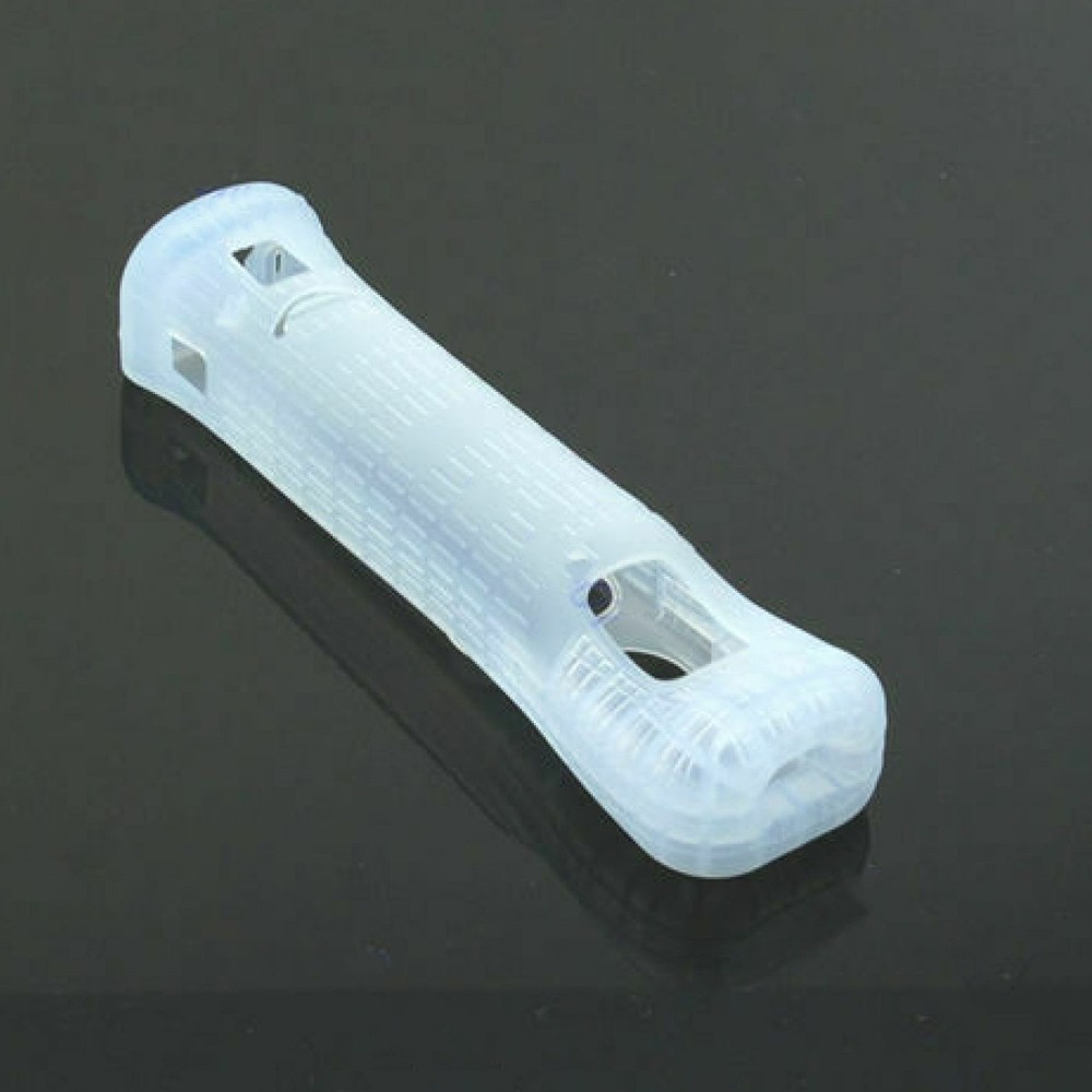 White Silicone Case Cover For Nintendo Wii Remote Controller With Motion Plus B