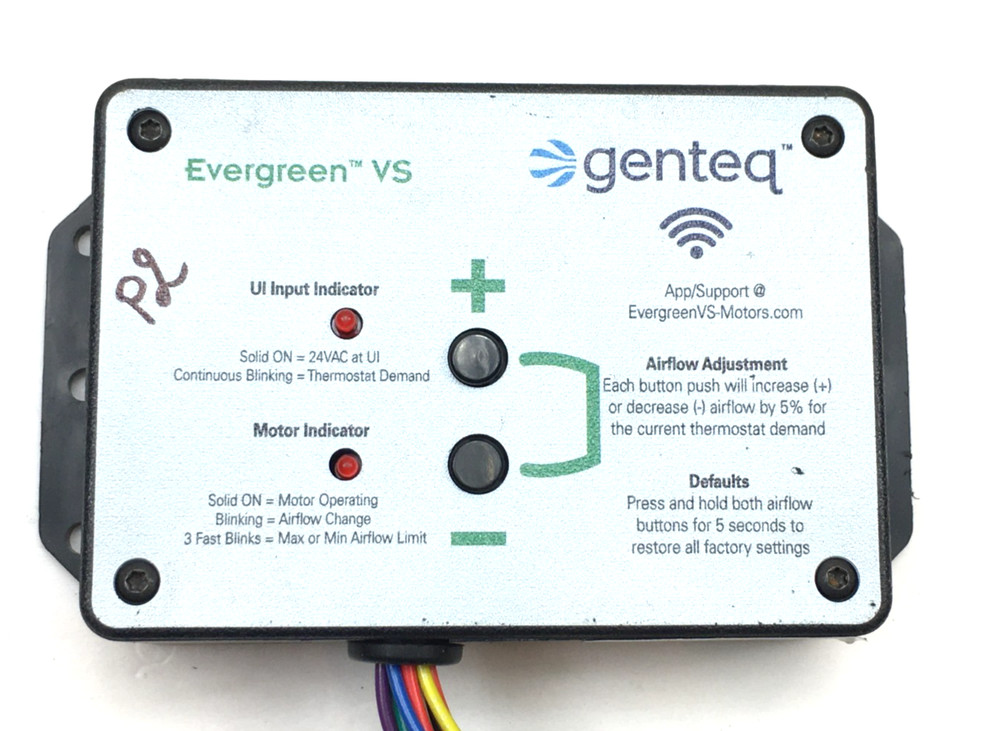 Genteq Evergreen VS User Interface 5K010V wires cut used #P2