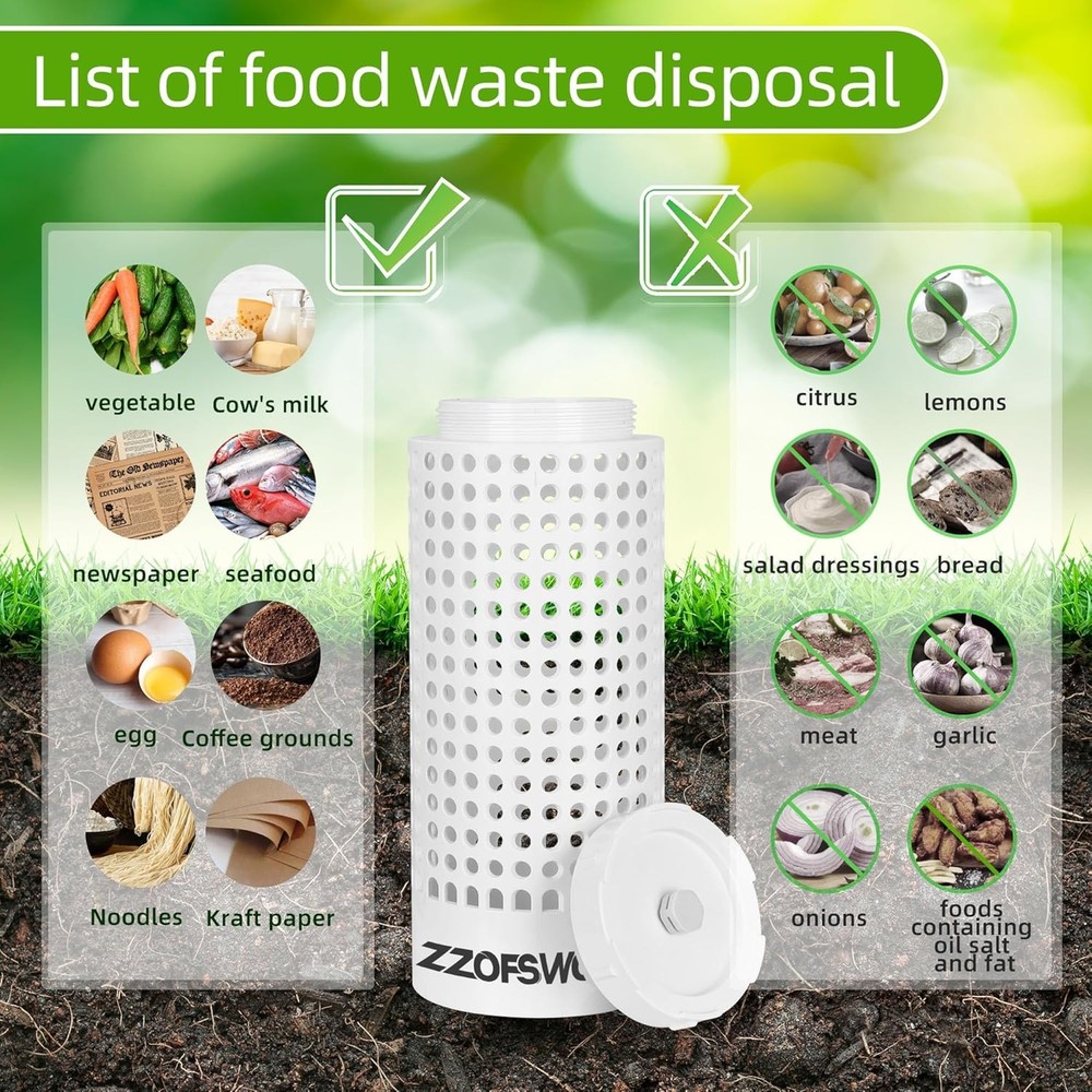 Inground Worm Farm Compost Bin Outdoor with Time Pointer for Composting System D