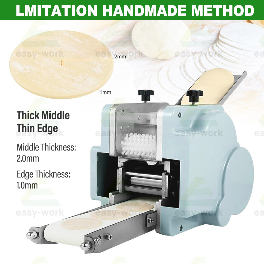Commercial Auto Dumpling Skin Machine Round Mold Wonton Wrapper Dough Maker