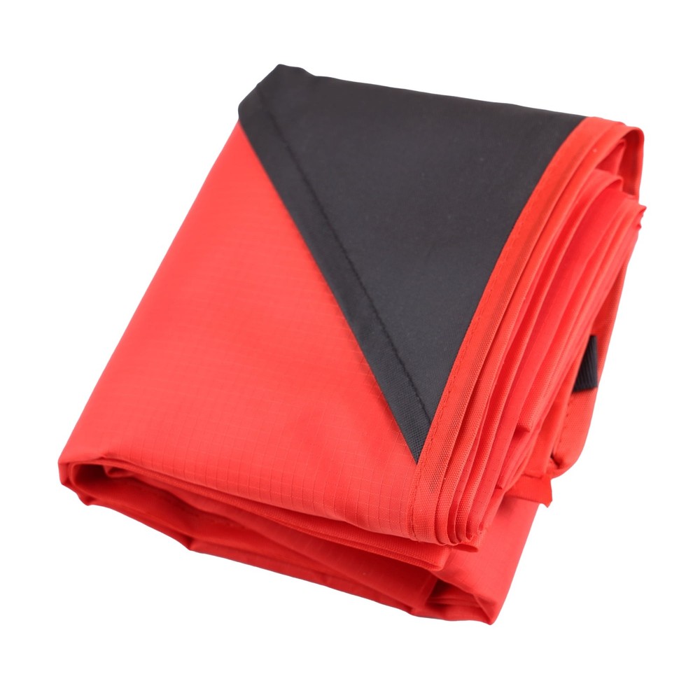 Picnic Blanket 59" x 78.7” Ripstop Polyester with Stuff Sack Red