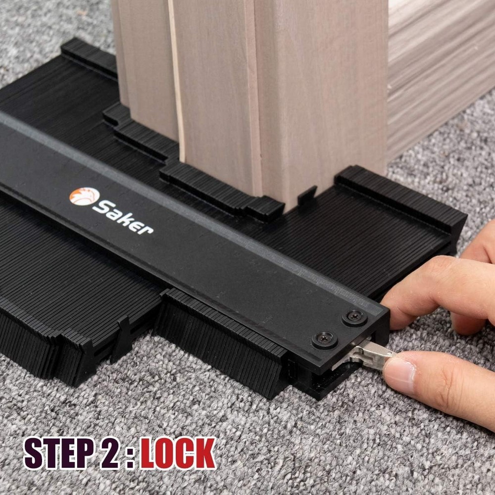 Contour Gauge Profile Tool Adjustable Lock Precisely Copy Irregular Shapes