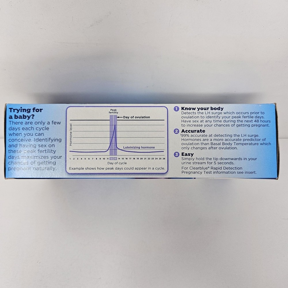 Clearblue Easy Ovulation Kit Includes 1 Rapid Detection Pregnancy Test Ex. 3/27