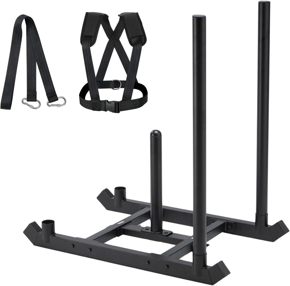 TEDEUM Steel Weight Training Pull Sled for Strength and Speed Development