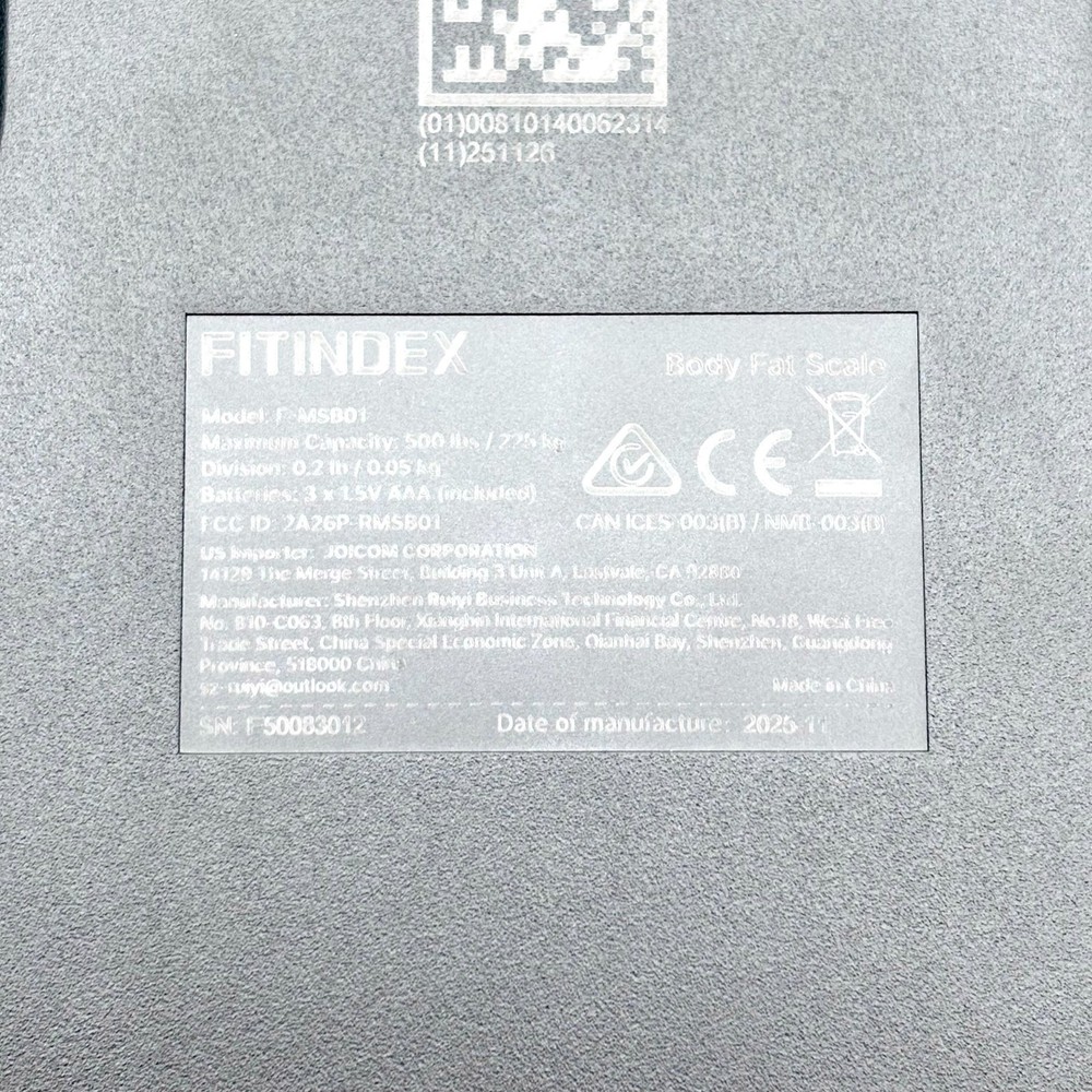 Smart Digital Body Fat Scale with Large Display Model F-MSB01