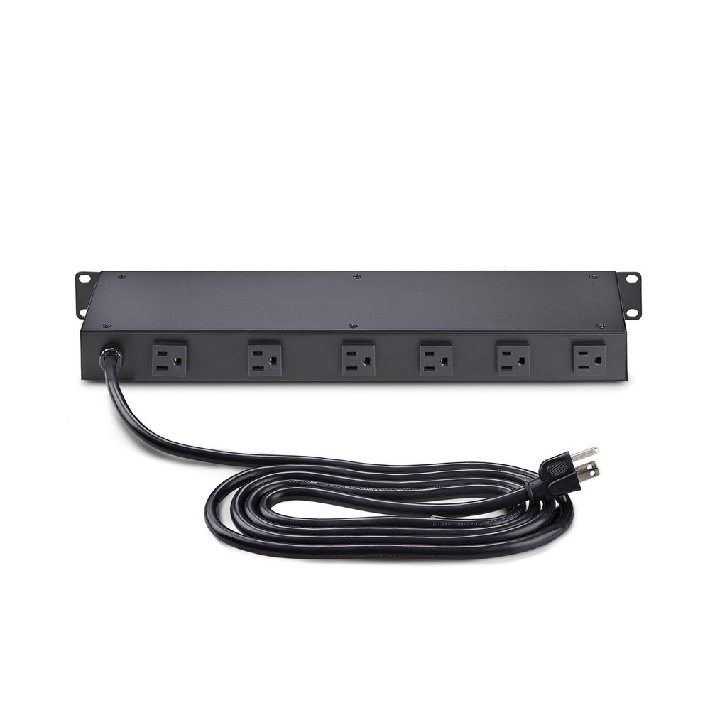 StarTech 8-Outlet Horizontal Rack Mount Metered PDU, 8ft Power Cable