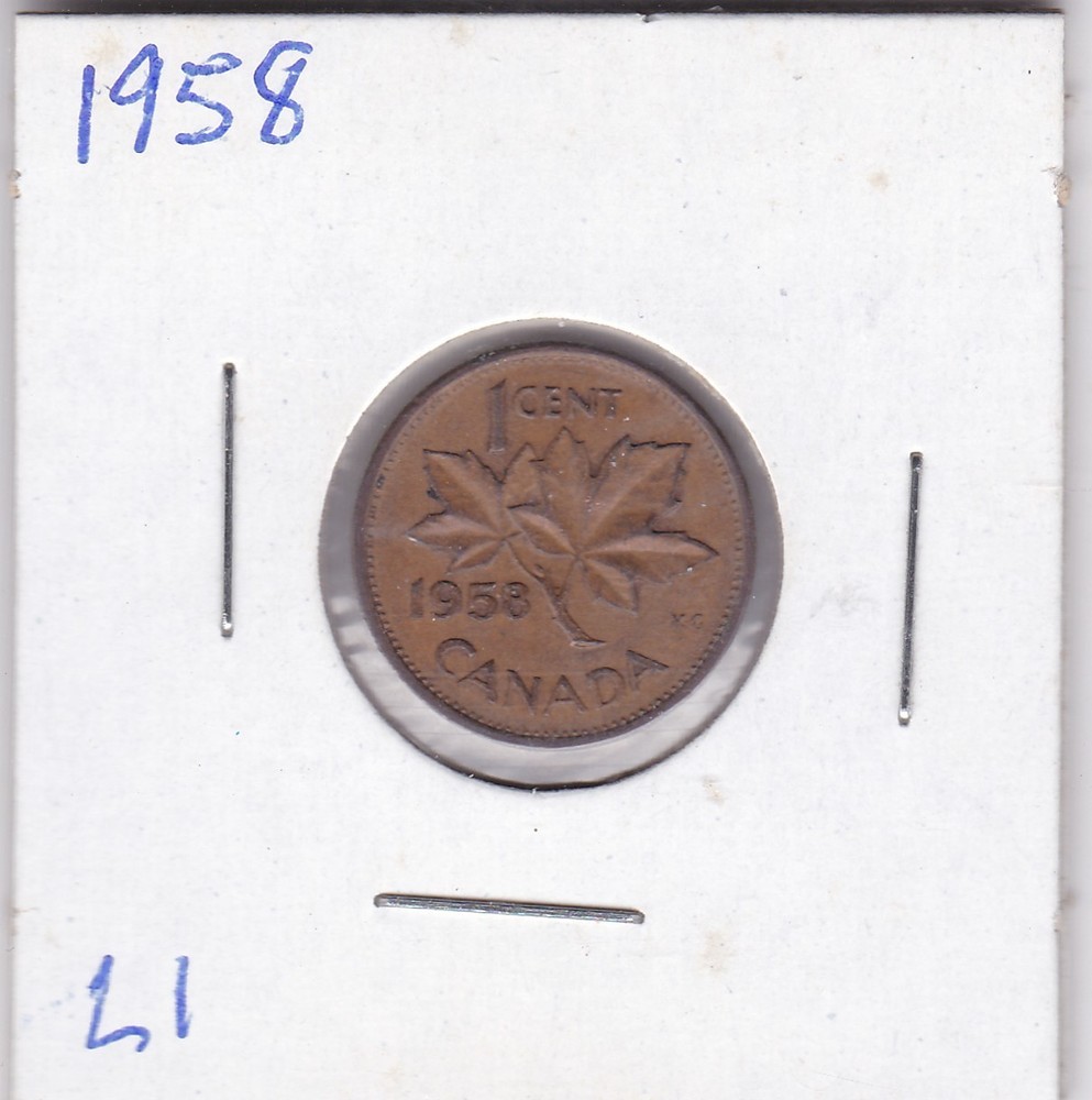 1958 Canada One Cent L1