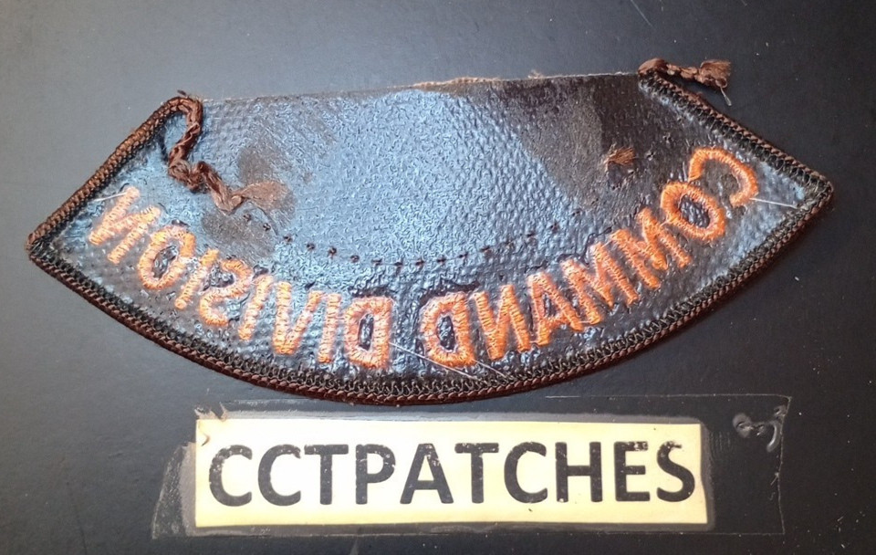 GEORGIA SHERIFF COMMAND DIVISION TAB BROWN SHOULDER PATCH GA