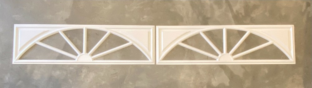 2 Amarr Wagon Wheel Replacement Insert for Long Panel Amarr Garage Door White