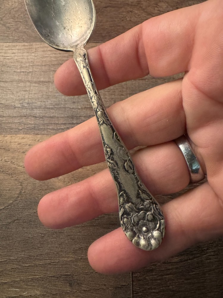 1877 Niagara Falls Silver Co. Silverplated Teaspoon Wild Rose Pattern