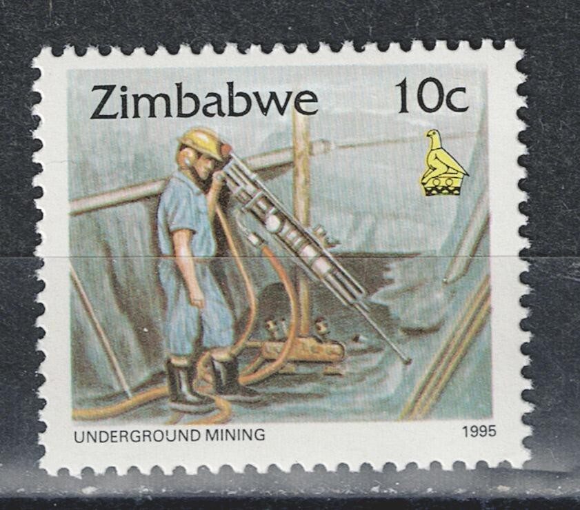 Zimbabwe Underground Gold Mining stamp 1900 MNH A-1