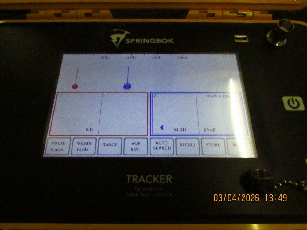 Springbok Tracker -Time Domain Reflectometer - CFL TDR CATV TDR