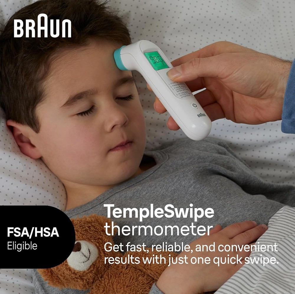 Digital Infrared Forehead Thermometer Color Coded Temperature Adults Babies