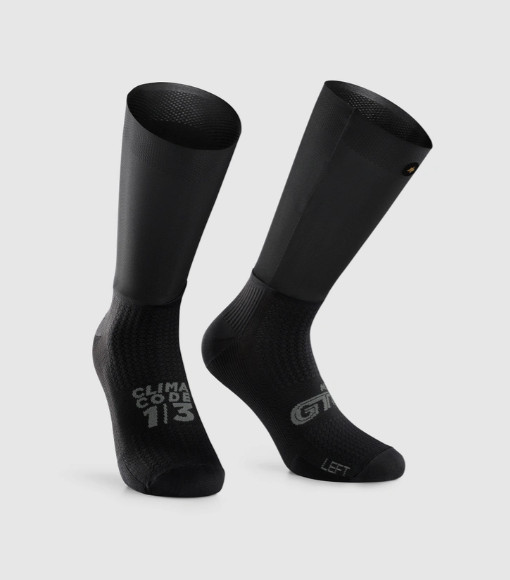 Assos GTO socks  , black . # 1 .