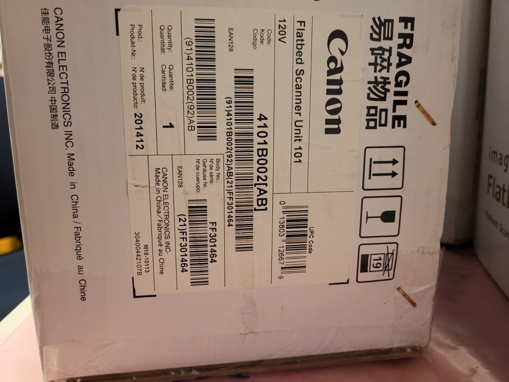 Canon ImageFormula Flatbed Scanner Unit 101 Canon 4101B002 Doc Scanner NEW