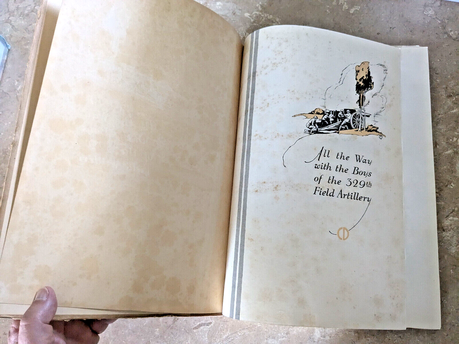 The 329th Barrage History 329th Field Artillery WWI Unit History- FAST SHIPPING