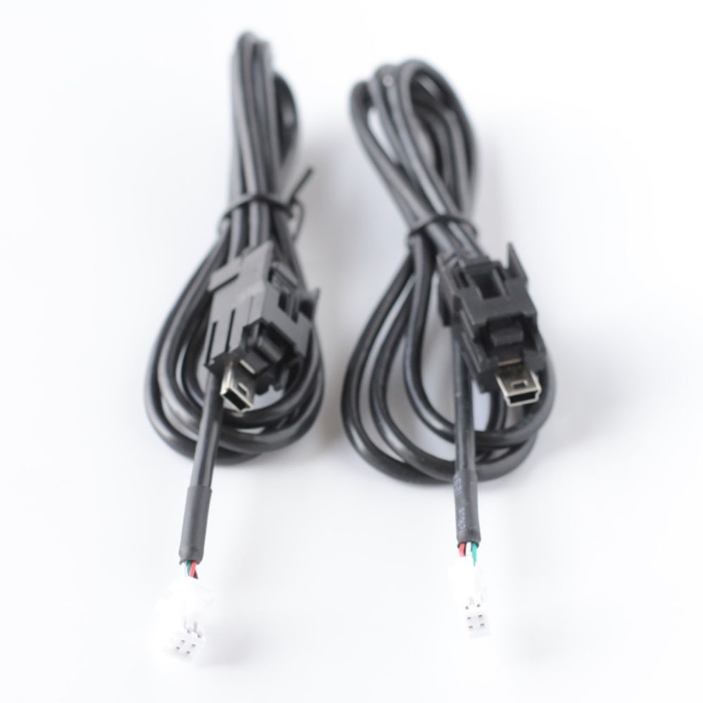USB Adapter Cable for Android Radio 4 Pin 6 Pin USB Socket 100CM Black