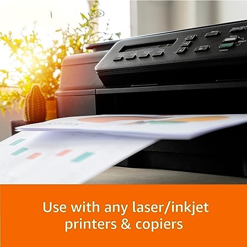 Amazon Basics Multipurpose Copy Printer Paper, 8.5 1500 Sheets (24lb), White