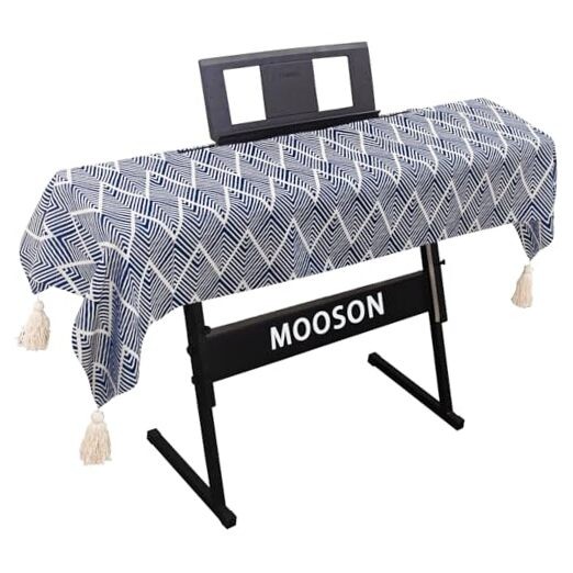 Waterproof Keyboard Cover - Soft Thick & Durable - Navy Blue And White
