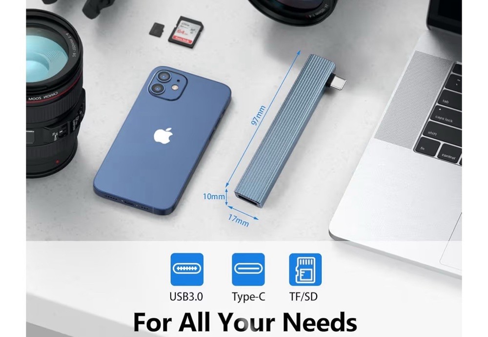 SD Card Reader USB C, WZDYFL SD Card Reader for iPhone Memory Card Reader