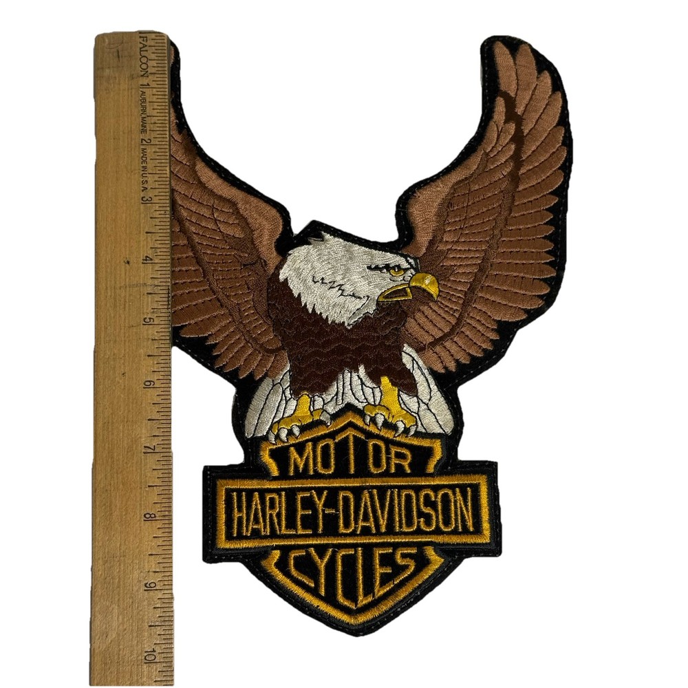 VTG 80’s HARLEY DAVIDSON Eagle Patch Motorcycle 9.5" H-D Emblem Jacket Patch Lot