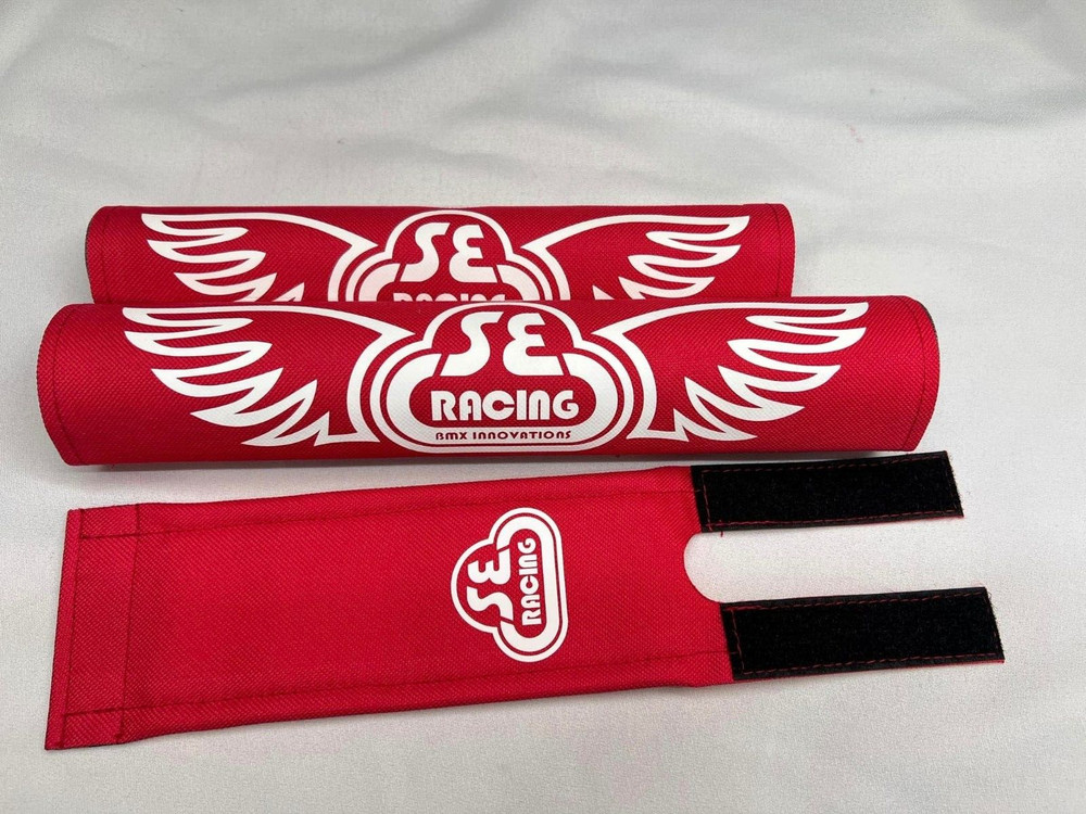 PK RIPPER Pad Set frame handlebars bar Stem bmx 20" Re Made red white