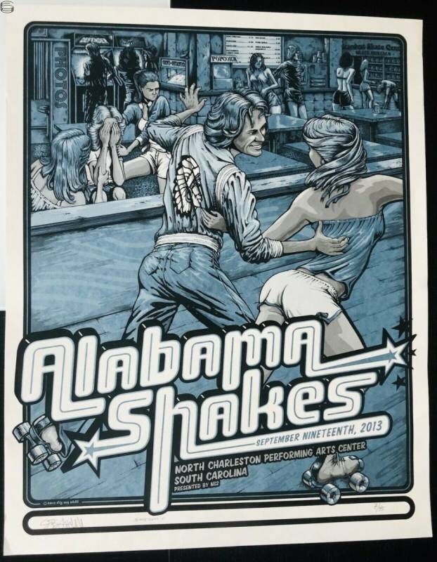 Alabama Shakes Charleston South Carolina Variant 2013 Dig My Chili Poster Print