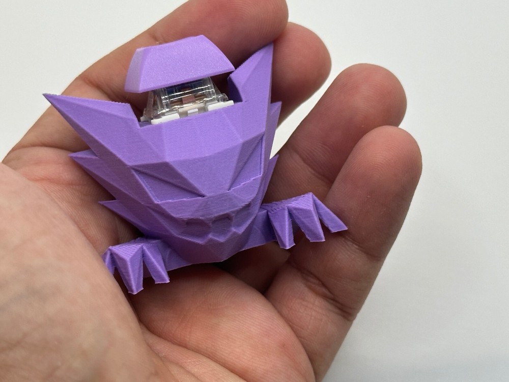 Low Poly Haunter Pokemon Mechanical Switch Fidget Toy