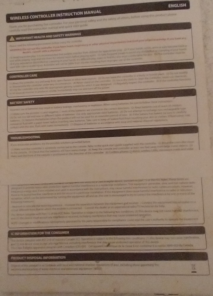 Activison guitar hero instructions pamplet 2007-2009 PS 2-3