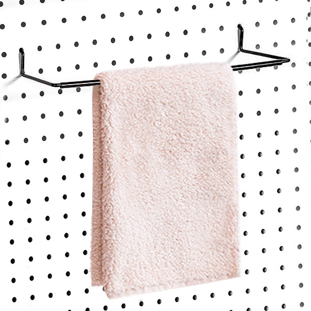 2 Pack Pegboard Towel Holder for Kitchen Workshop Garage Pegboard Accessories