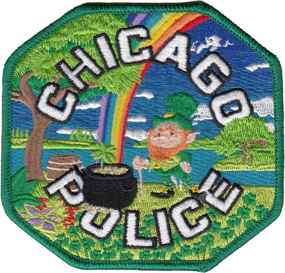 CHICAGO POLICE SHOULDER PATCH: St. Patrick's Day