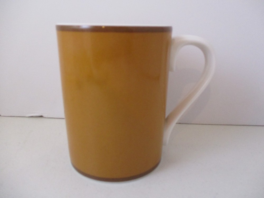 FITZ AND FLOYD CORRELATIONS AMBER MUG- 4" -0511F