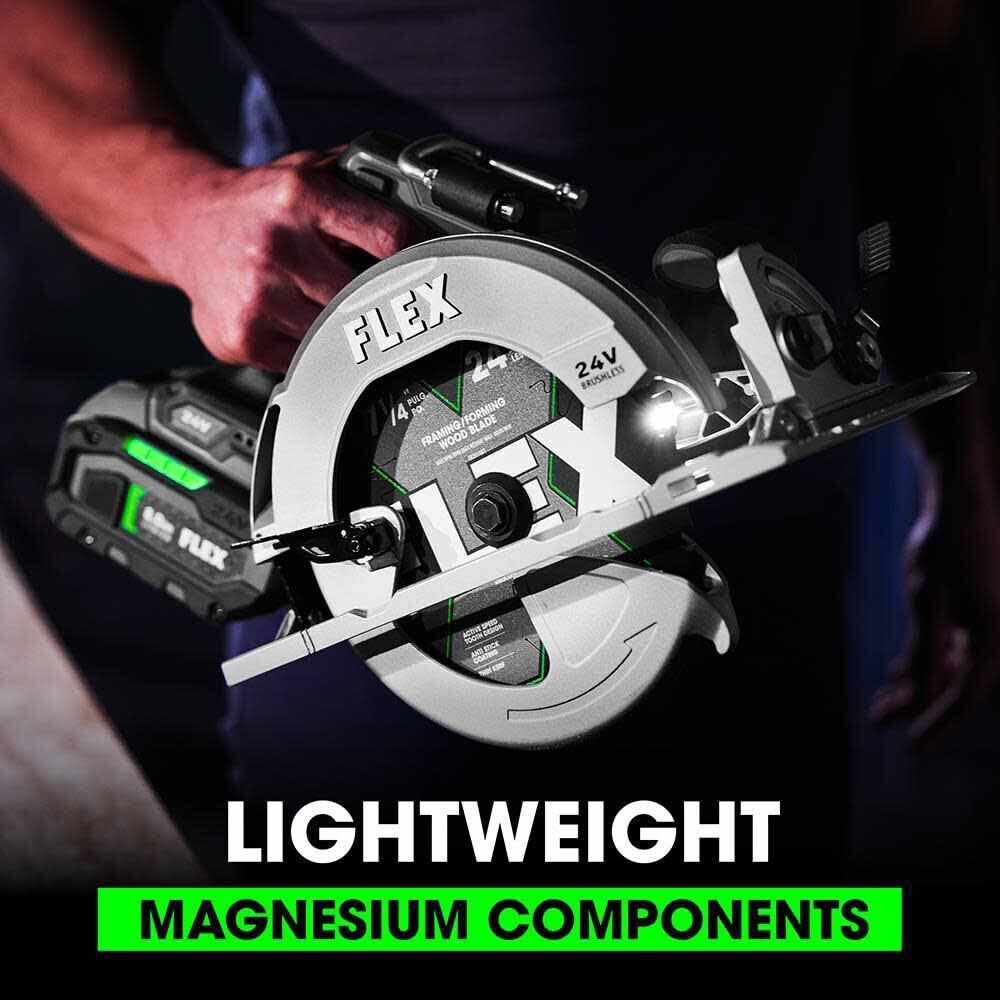 Flex FXM402-2B Circular Saw, Recip Saw, Angle Driver & Drill Driver 4-Combo Kit