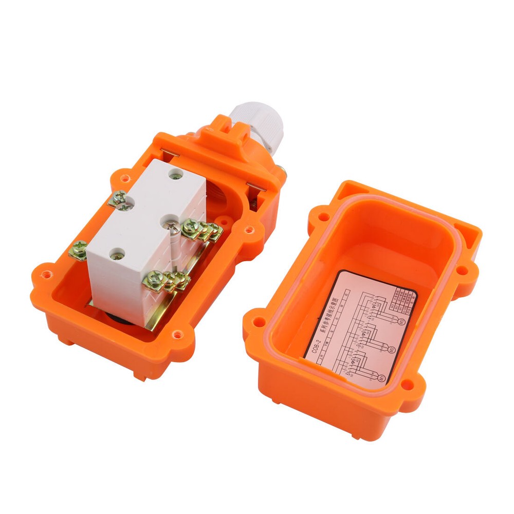 Hoist Crane Pendant Push Button Switch Up-Down Rain Proof Button 2with Connector