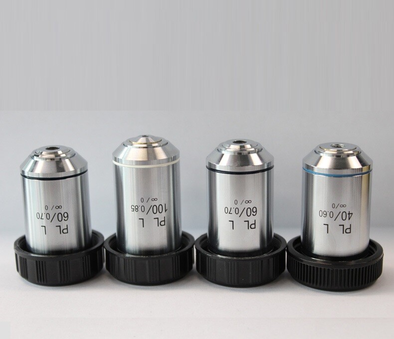 Long Working Distance Infinity Plan Achromatic Microsocpe Objective Lens PLL