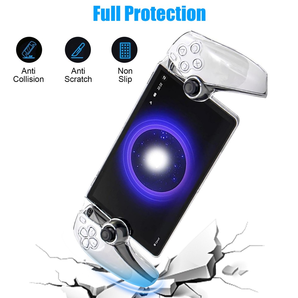 Clear Case & Screen Protector for PS5 Playstation Portal Handheld Remote Player