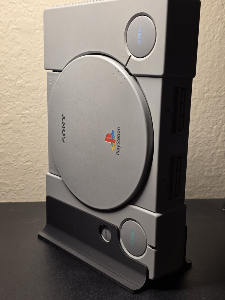 Sony PlayStation PS1 Vertical Display Stand – Console Display Holder Space Saver
