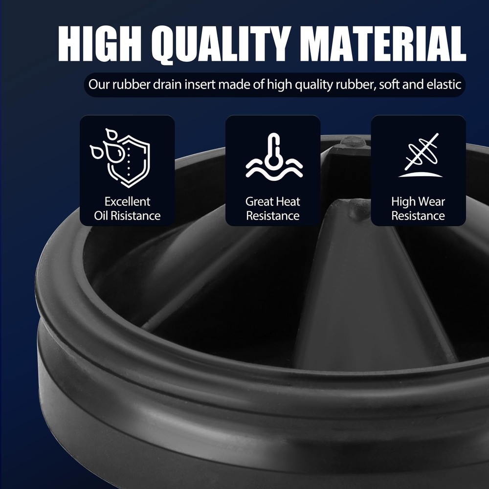 3 3/8" Garbage Disposal Splash Guards Sink Baffle 3 3/8", Black - 2 Pack