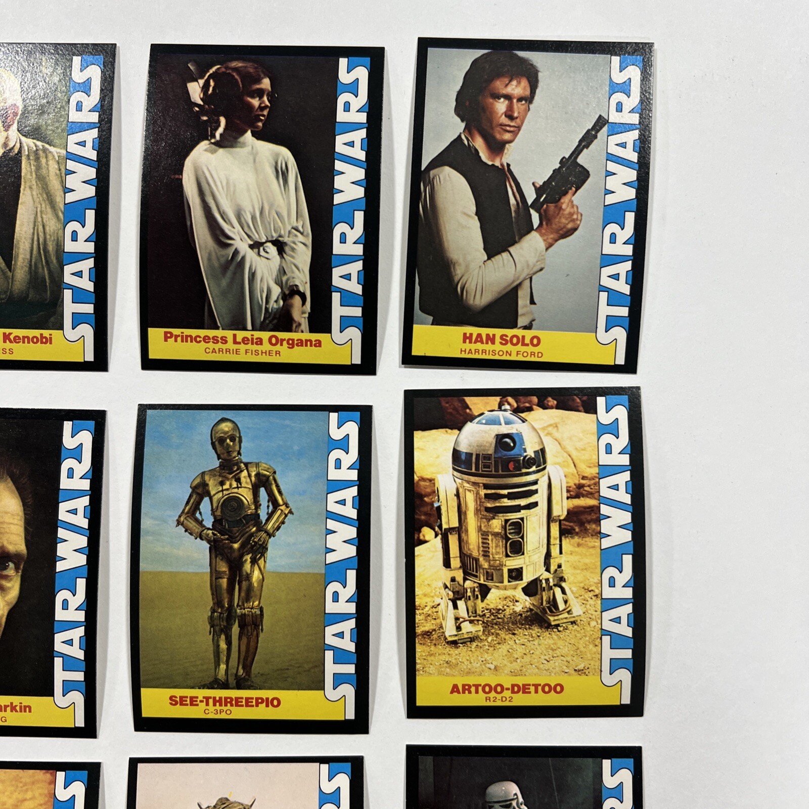 1977 Star Wars Wonder Bread Card Set 1-16 Near Mint / Mint NM/M Luke Leia Han