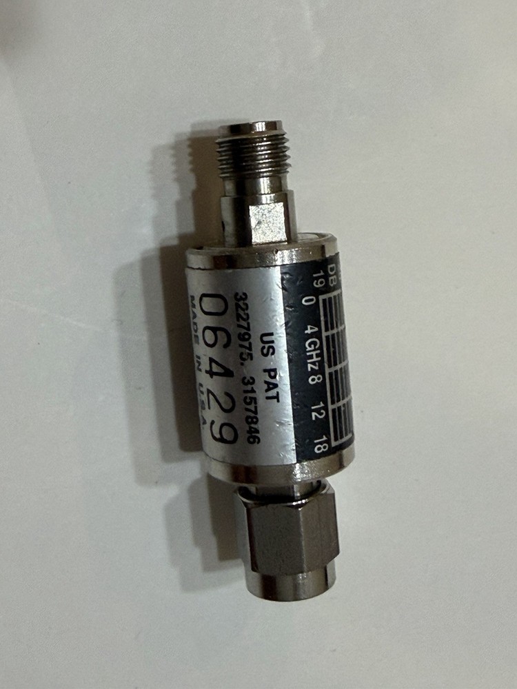 Hewlett Packard 8493B 20dB Attenuator DC-18GHz Precision RF Microwave Component
