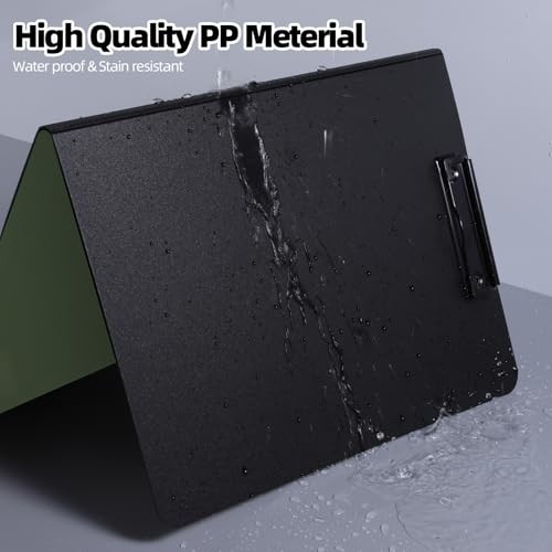 Clipboard Folder, A4 Foldable Clipboard with Horizontal and 1Pack- Green