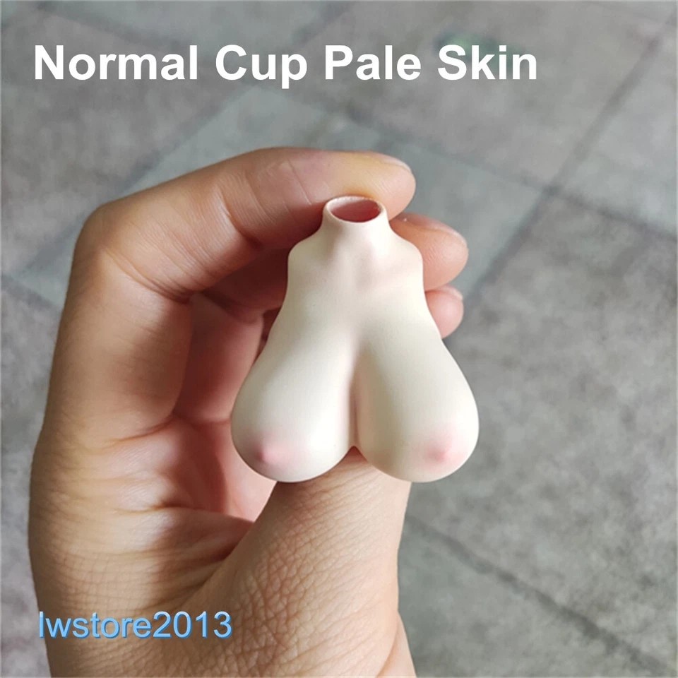 1/12 Pale Normal Size Bust Breast Cover Replacement Model For 6'' Female Body