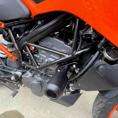 Motorcycle Frame Sliders, Falling Crash Protector Guards No Cut Kits Black