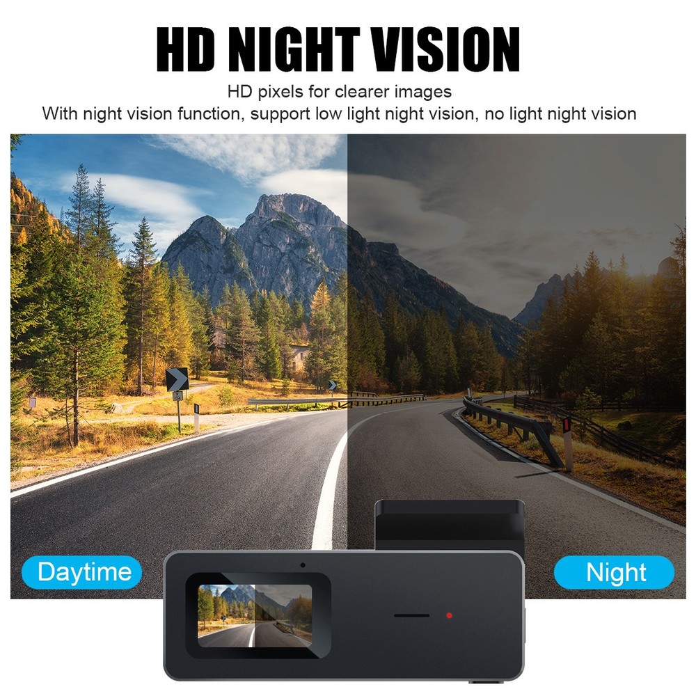 4K WiFi GPS Dash Cam Night Vision 170° Wide Angle Dashboard Camera w/APP Control