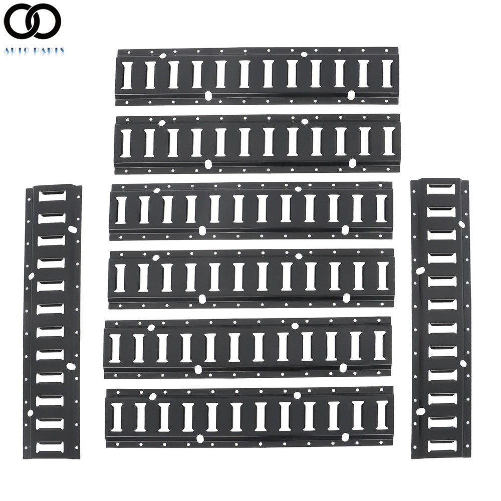 8 Piece 2' E Track Tie-Down Trailer Kit Fits Universal High Quality Horizontal